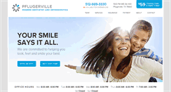 Desktop Screenshot of pflugervillemoderndentistry.com